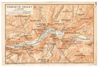 Baedeker Map of The Yosemite Valley