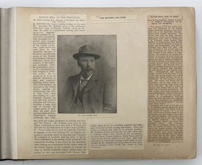[Phenomenal Annotated Photograph Album Memorializing the Career of Eminent Mining Engineer Frank Robbins, Who Managed Some of the Most Legendary Mines in the American West]