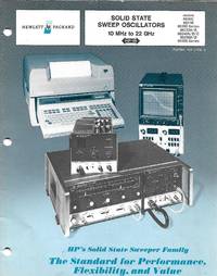 Hewlett Packard Solid State Sweep Oscillators -1978 Vintage Catalog by Hewlett Packard Engineers - 1978