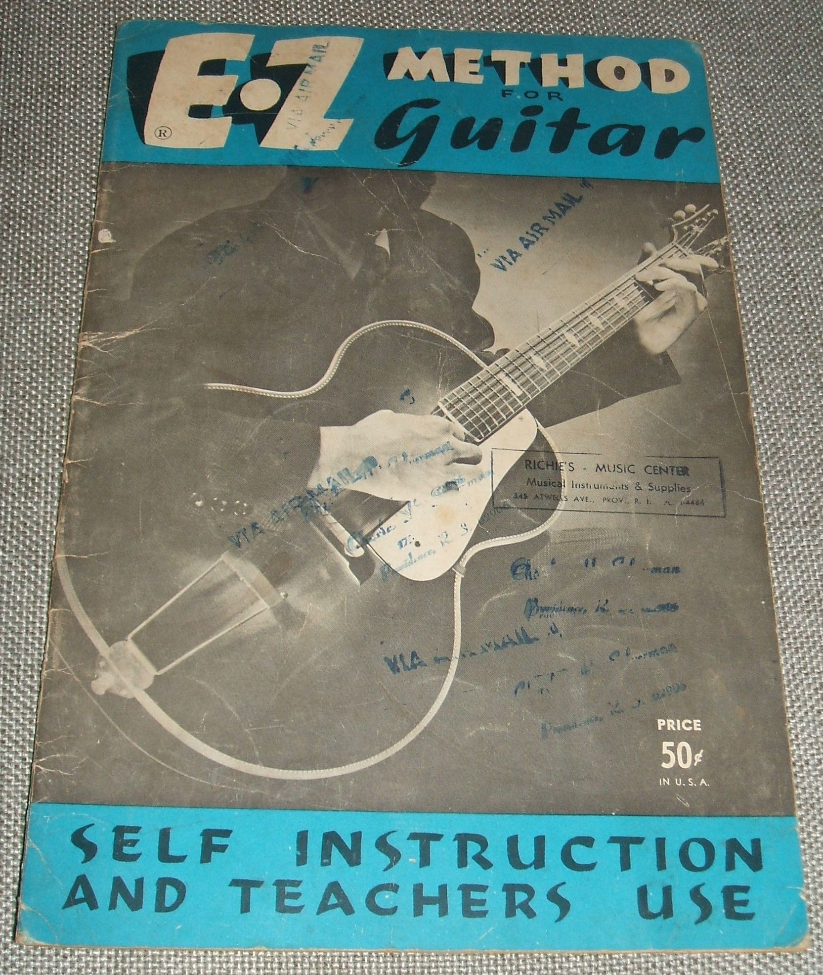 E Z Method For Guitar Self Instruction And Teachers Use By Wm J Smith Music Co Paperback First Edition Thus 1962 From Biblioboy Sku 0451