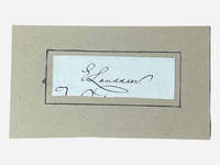 Cut signature of Nelson's Column celebrated artist, Sir Edwin Landseer (1802-1873)