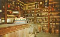 Interior, Hill-McNamar Store, New Salem State Park, Illinois 1960s unused Postcard