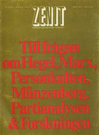 Zenit. Nordisk socialistisk tidskrift. Nr 35…