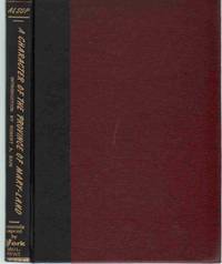 cover of A CHARACTER OF THE PROVINCE OF MARY-LAND 1666