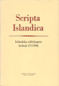 Scripta Islandica. Isländska sällskapets årsbok…