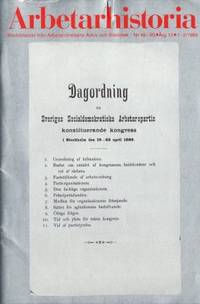 Arbetarhistoria. Meddelande från Arbetarrörelsens…