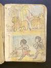 [CHILDREN'S BOOK]. A manuscript album of colored drawings and b/w sketches of Africans, Native Americans and Aboriginal Australians