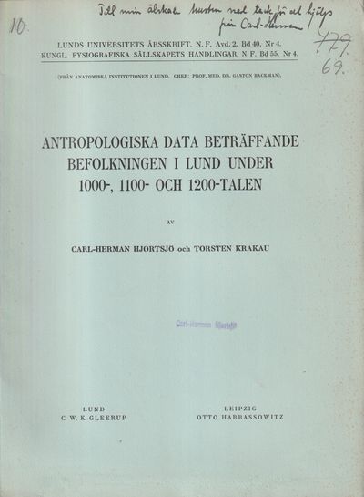Antropologiska data beträffande befolkningen i…