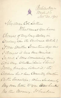 image of Autograph Letter Signed