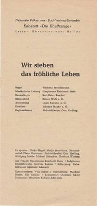 Programmheft Kabarett die Kneifzange WIR SIEBEN DAS FRÖHLICHE LEBEN