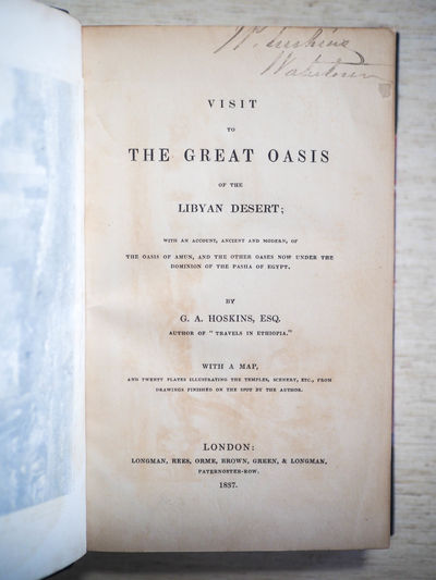 Visit to the Great Oasis of the Libyan Desert;