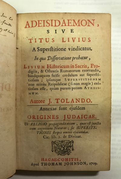 Adeisidaemon, sive Titus Livius a superstitione…