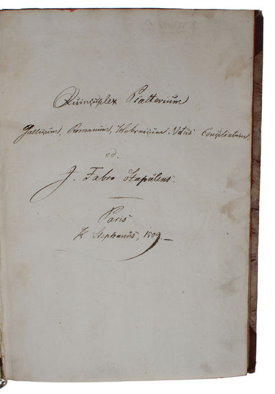 (Quincuplex Psalterium - Parts 4 & 5, consisting in the entire Psalterium Vetus & Psalterium Conciliatum). - [THE FIRST FRENCH BOOK OF PROTESTANTISM] (photo 4)