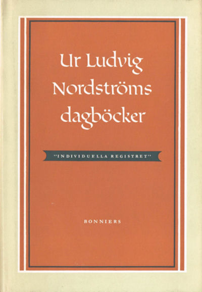 Ur Ludvig Nordströms dagböcker. 