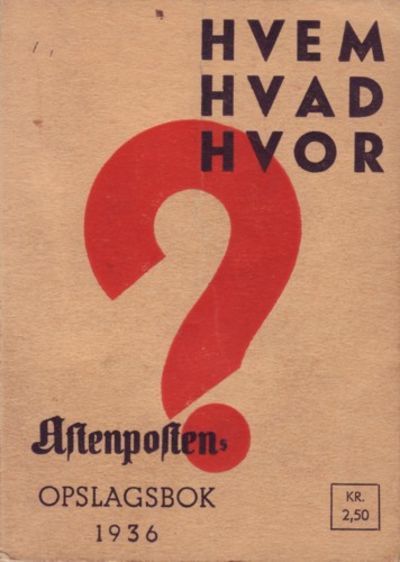 Hvem hvad hvor 1936