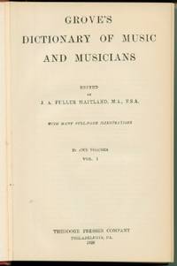 image of Grove's Dictionary of Music and Musicians, 6 Volumes