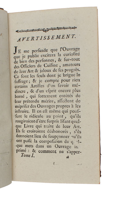 Les Soupers de la Cour ou L'Art de travailler toutes sortes d'alimens. 3 vols. - [ONE OF THE MOST IMPORTANT 18TH CENTURY FRENCH WORKS ON GASTRONOMY] (photo 3)