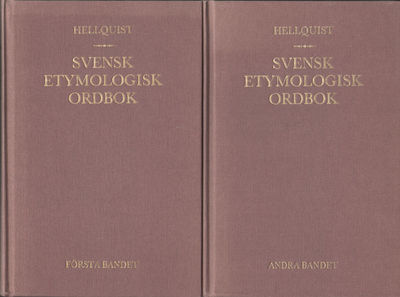 SVENSK ETYMOLOGISK ORDBOK.