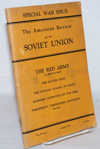 American Review on the Soviet Union: Special war issue. Vol. 4, no. 3 (Aug. 1941)