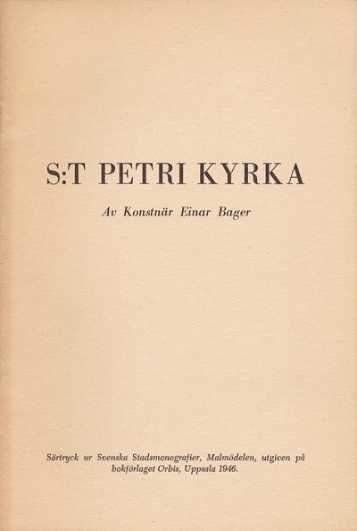 S:t Petri kyrka. Särtryck ur Svenska…