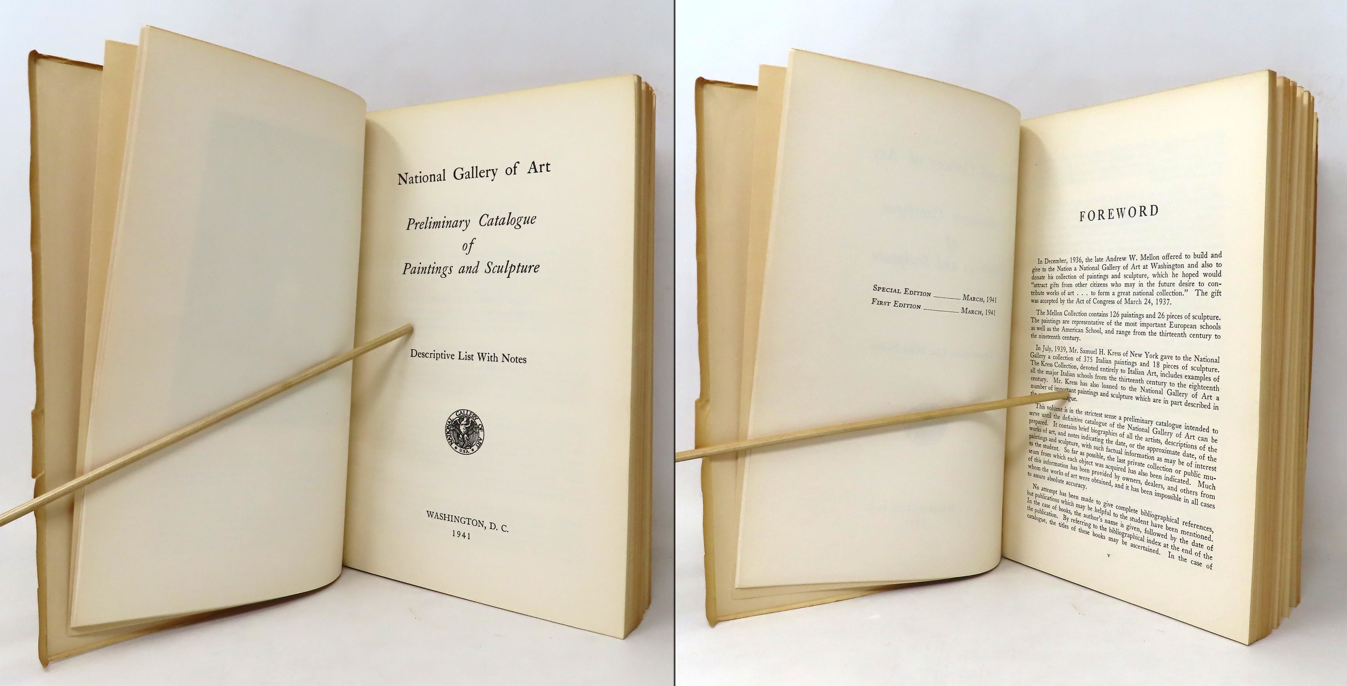 BIBLIO National Gallery Preliminary Catalogue Of Paintings And