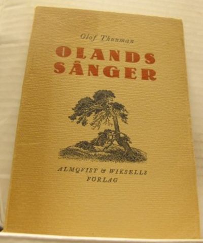 Olandssånger. Dikter.