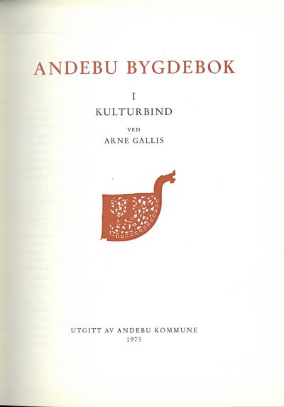 Andebu bygdebok I; Kulturbind.