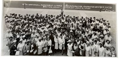 , 1966. Very Good. Large group photo of attendees at the 15th National Assembly . Oblong (50 x 26 cm...