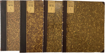 Literarisches Beiblatt zu den Astronomischen Nachrichten. Four volumes. [Erster Jahrgang. Juli 1912 bis Juni 1913; Zweiter Jahrgang. Juli 1913 bis Juni 1914; Dritter Jahrgang. Juli 1914 bis Ende 1915; Vierter Jahrgang. 1916].