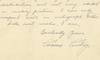 Calvin Coolidge Sends an Autograph to a Collector
