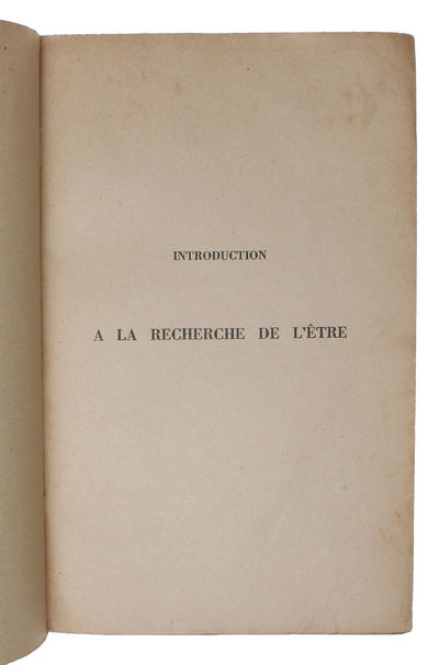 L'être et le néant. Essai d'ontologie phénoménologique. - [THE MAIN WORK OF EXISTENTIALISM - FIRST PRINTING, REVIEW-COPY] (photo 4)