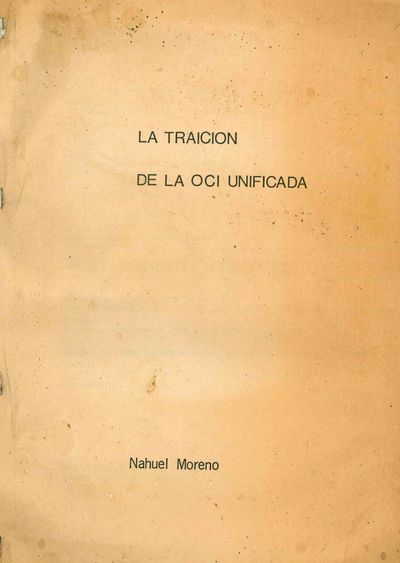 Unpaginated (approx. 123 pp.) typescript document comprising Moreno's theoretical essay on the OCI a...