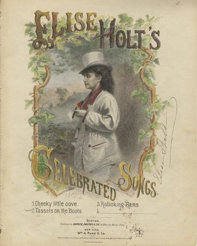Tassels on the Boots. From Elise Holt’s Celebrated Songs