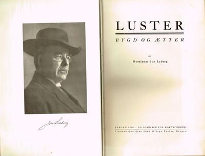 Luster. Bygd og ætter.