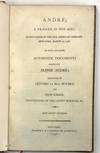 View Image 1 of 3 for ANDRE; A TRAGEDY, IN FIVE ACTS: AS PERFORMED BY THE OLD AMERICAN COMPANY, NEW-YORK, MARCH 30, 1798. ... Inventory #41092
