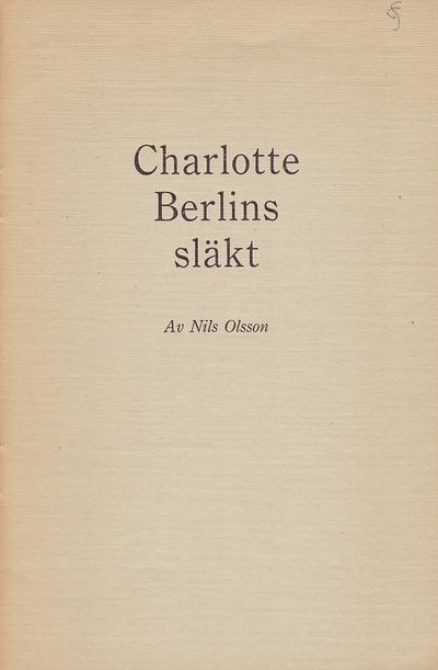 Charlotte Berlins släkt.
