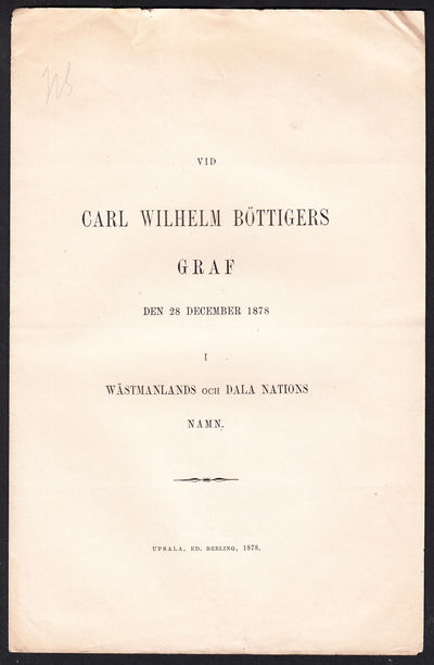Vid Carl Wilhelm Böttigers graf den 28 december…