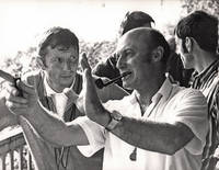 cover of The Girl on a Motorcycle (Two oversize double weight photographs of Jack Cardiff on the set of the 1968 film)