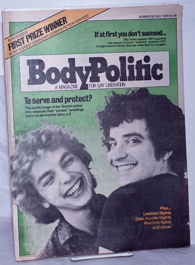 Toronto: The Body Politic Collective/Pink Triangle Press, 1979. Newspaper. 44p., tabloid newspaper, ...