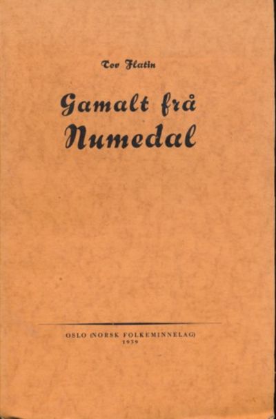 Gamalt fraa Numedal