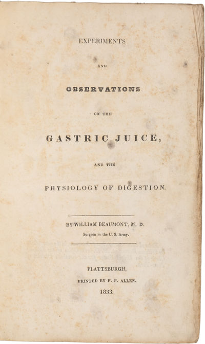 Plattsburgh : Printed by F. P. Allen, 1833. 280 pp, including 3 wood-engraved figures in text. Origi...