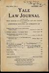 YALE LAW JOURNAL: DECEMBER, 1925