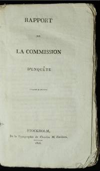 Rapport de la commission d’enquête.