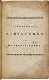 STRICTURES ON NATIONAL PRIDE. Translated from the German of Mr. Zimmermann. Physician in Ordinary to His Britannic Majesty at Hanover.