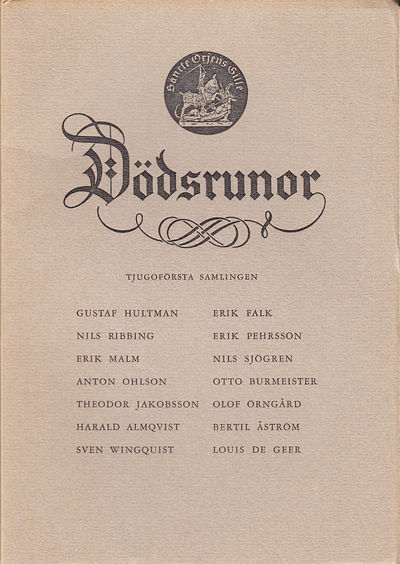 Dödsrunor. Tjugoförsta samlingen. [Utg. av]…