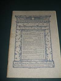 cover of The Theosophic Messenger November 1911