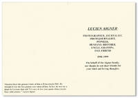 [Memorial Card for Lucien Aigner]
