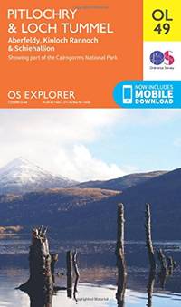 Pitlochry & Loch Tummel Map | Aberfeldy, Kinloch Rannoch & Schiehallion | Ordnance Survey...