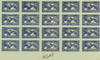 Charles Lindbergh Signed sheet of Panamanian Air Mail Stamps