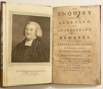 An Enquiry into the Learning of Shakespeare, with Remarks on Several Passages of his Plays.